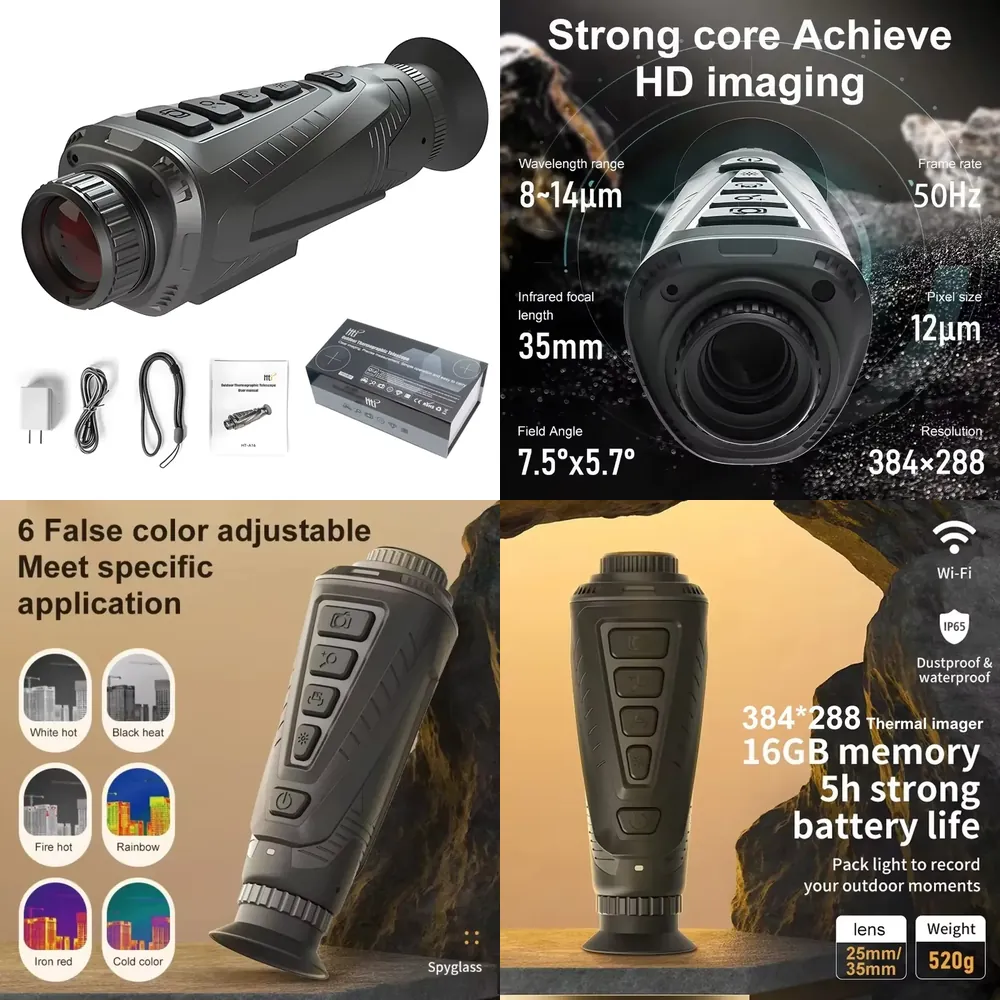 Thermal Scope Night Vision Monocular - Тепловизионный монокуляр 2026 для охоты, 384x288,