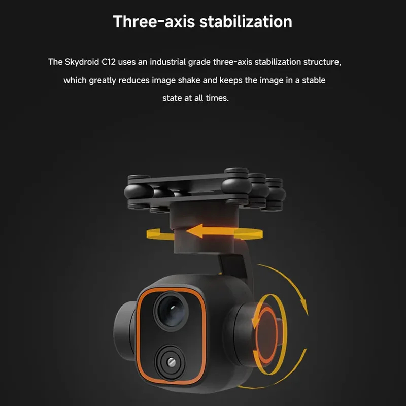 Камера для дрона Skydroid C12  – обзор и цена Thermal Imager Drone Gimbal